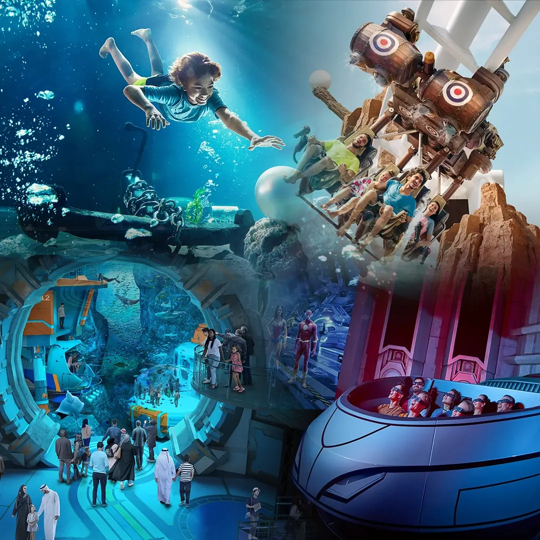 Multiple Theme Park Ferrari World, Yas Waterworld, Warner Bros. World™, SeaWorld Abu Dhabi